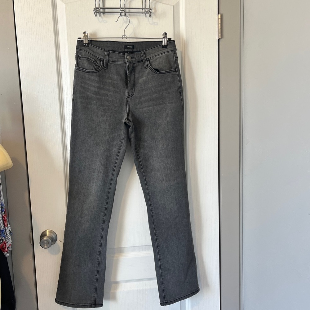 Express Women's Gray bootcut Jeans size 10 - Picture 5 of 13